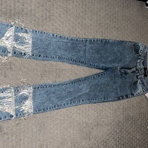Rhinestone jeans 💙 🪩